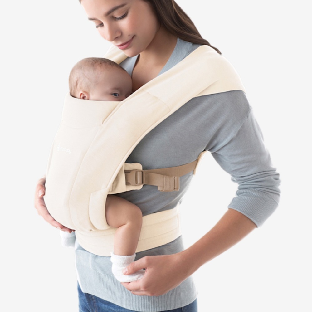 Ergobaby Embrace Newborn Carrier – Soft Knit: Cream